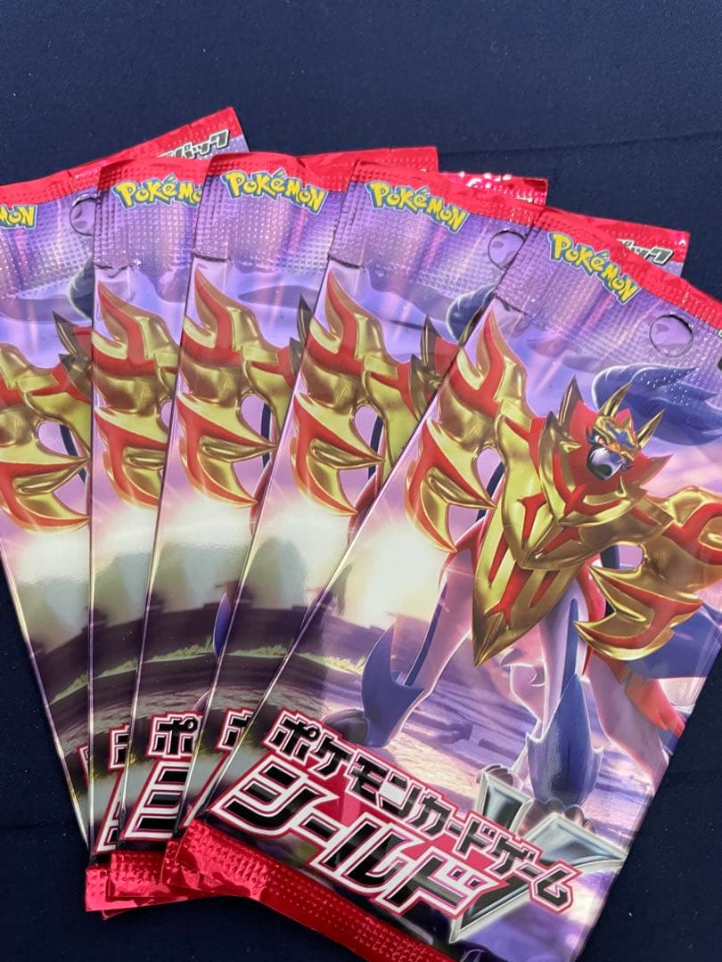 Pokemon Pokémon Card Shield V New Unopened 5 Packs Pack — Japanese