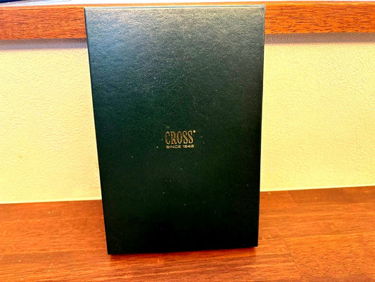CROSS ballpoint pen with Northwest Airlines logo in dedicated leather case and replacement ink refill