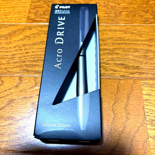 PILOT Acro DRIVE Desert Copper Limited Edition pen with copper finish and original box showing dents