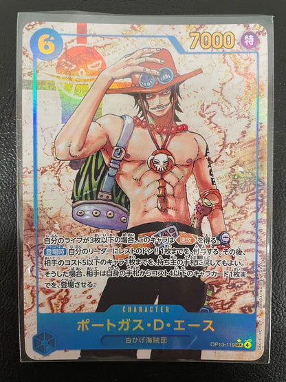 One Piece Portgas D. Ace — OP13-119 — Japanese