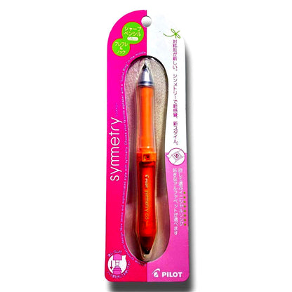 Pilot Symmetry Mechanical Pencil HSM-50R-VO in orange with silicon rubber grip and rotating initial letter ring