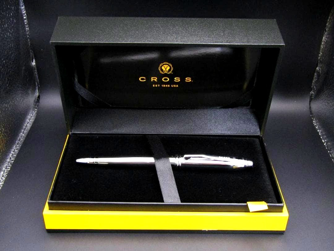 Cross Townsend Update 532TW Chrome ballpoint pen with chrome finish and included accessories