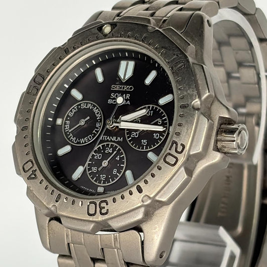 SEIKO SCUBA SBSC009 Solar Men's Watch — Japanese