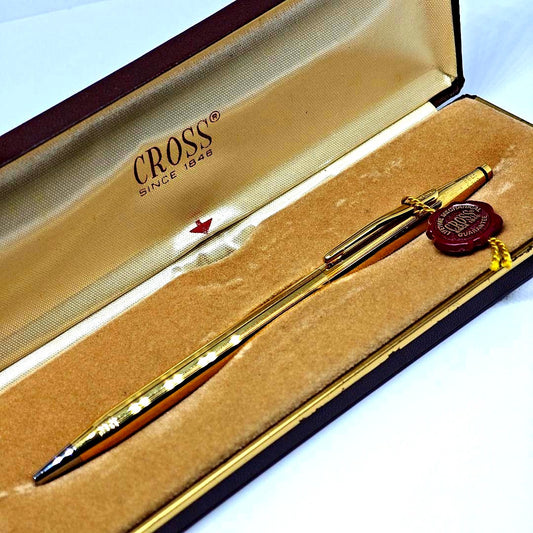 Cross 18KT Classic Century Ballpoint Pen in unused condition with ink flow confirmed