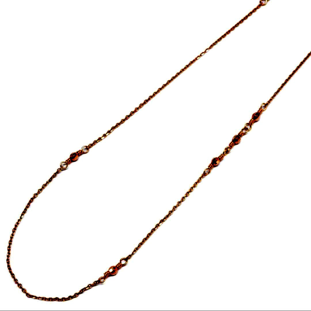 Agete K10 Mirror Ball Long Necklace with 80cm gold chain displayed on white background