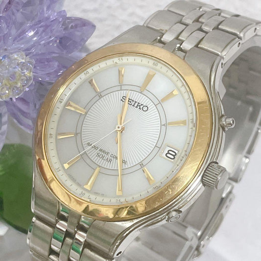 SEIKO 7B42 Solar Men's Watch — Japanese