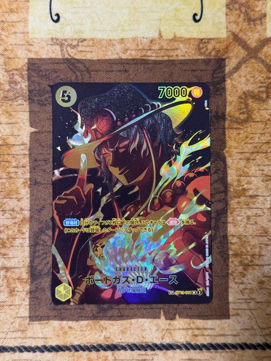 White Beard Pirates Portgas D. Ace SP character game card with 7000 power and cost 5, Japan import