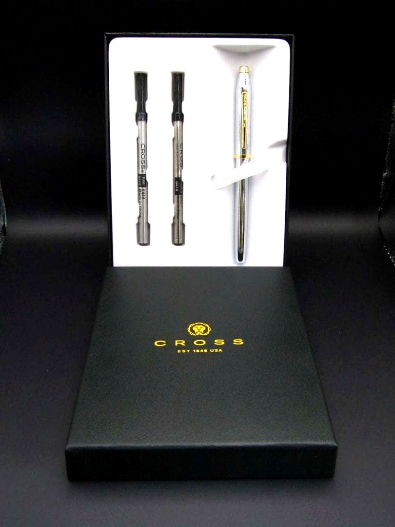 Cross Millennium II 3304 Medalist Selectchip water-based rollerball pen with gift box and two refills