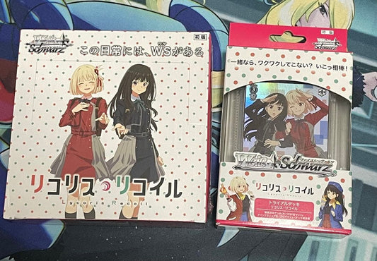 Weiss Schwarz Lycoris Recoil Lycoris Recoil Unopened Box Shrink Wrapped Trial Deck Box — Japanese