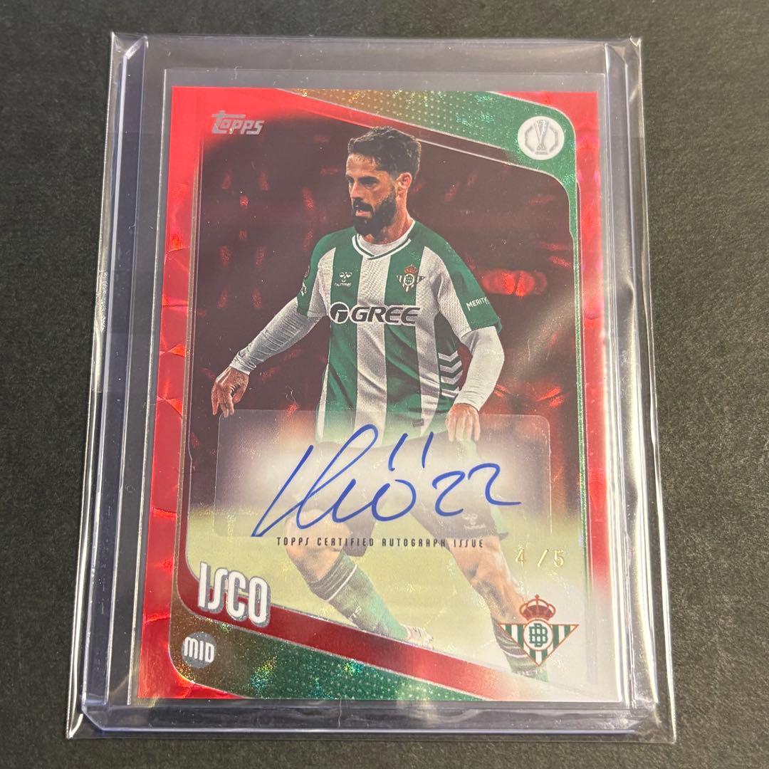 2026 Topps Isco Red Parallel Autograph Card — 4/5 — Japanese