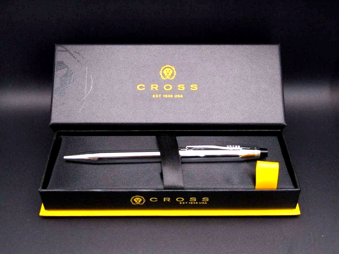 Cross Century II 3502WG chrome oil-based ballpoint pen with twist mechanism, Japan import