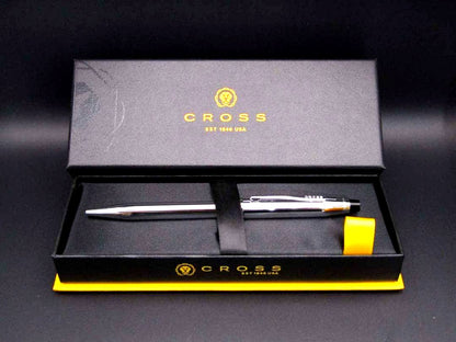 Cross Century II 3502WG chrome oil-based ballpoint pen with twist mechanism, Japan import