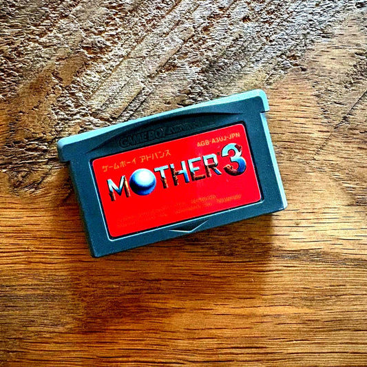 GBA MOTHER3 Game Boy Advance cartridge released April 20, 2006, clean surface with minor back scratches
