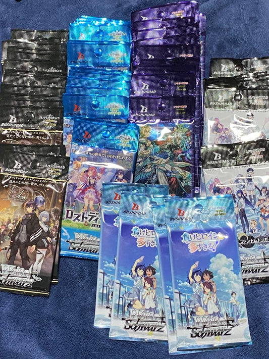 Weiss Schwarz Weiss Schwarz Macaine and Puzzdra, etc. Unopened 5 Sets 54 Packs Pack — Japanese