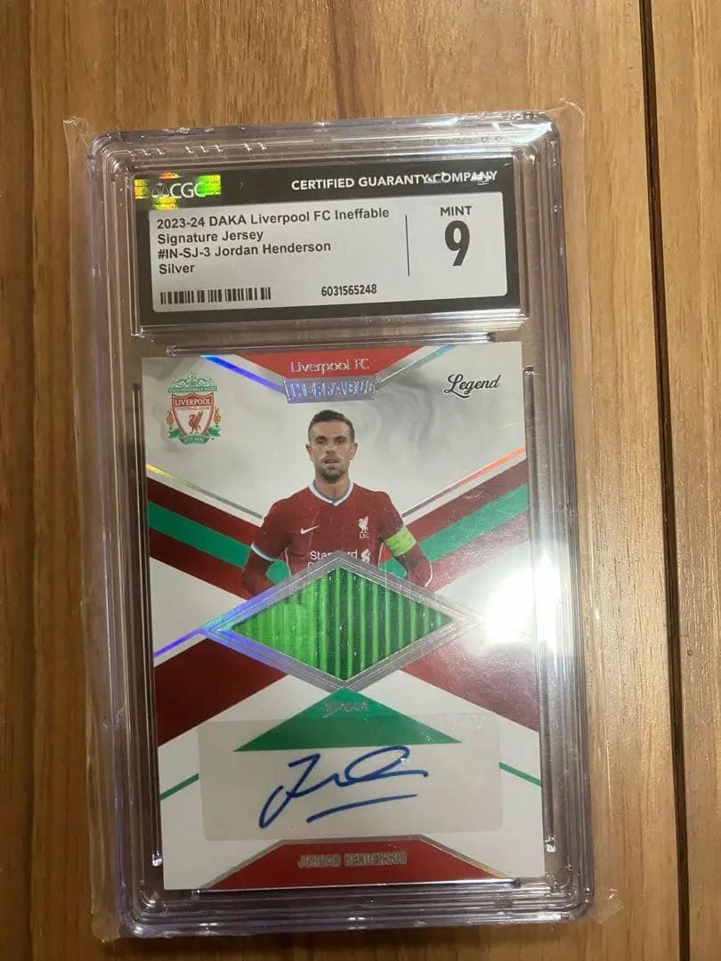 Jordan Henderson Autograph Relic Card 40 Series — Japanese