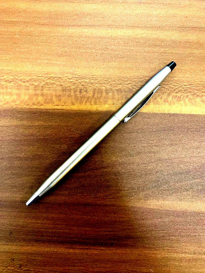 Silver Cross Ballpoint Pen model shown against white background, like new condition.