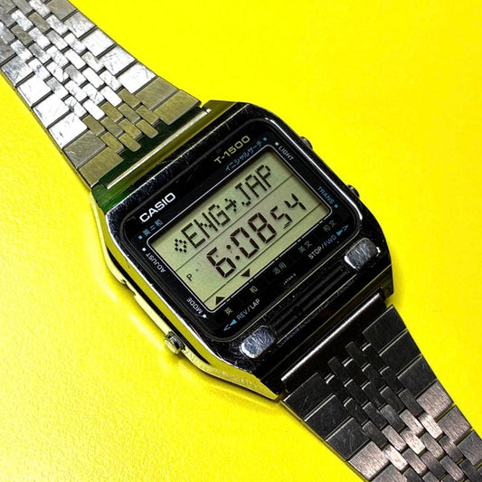 CASIO T-1500 Digital Men's Watch — Japanese