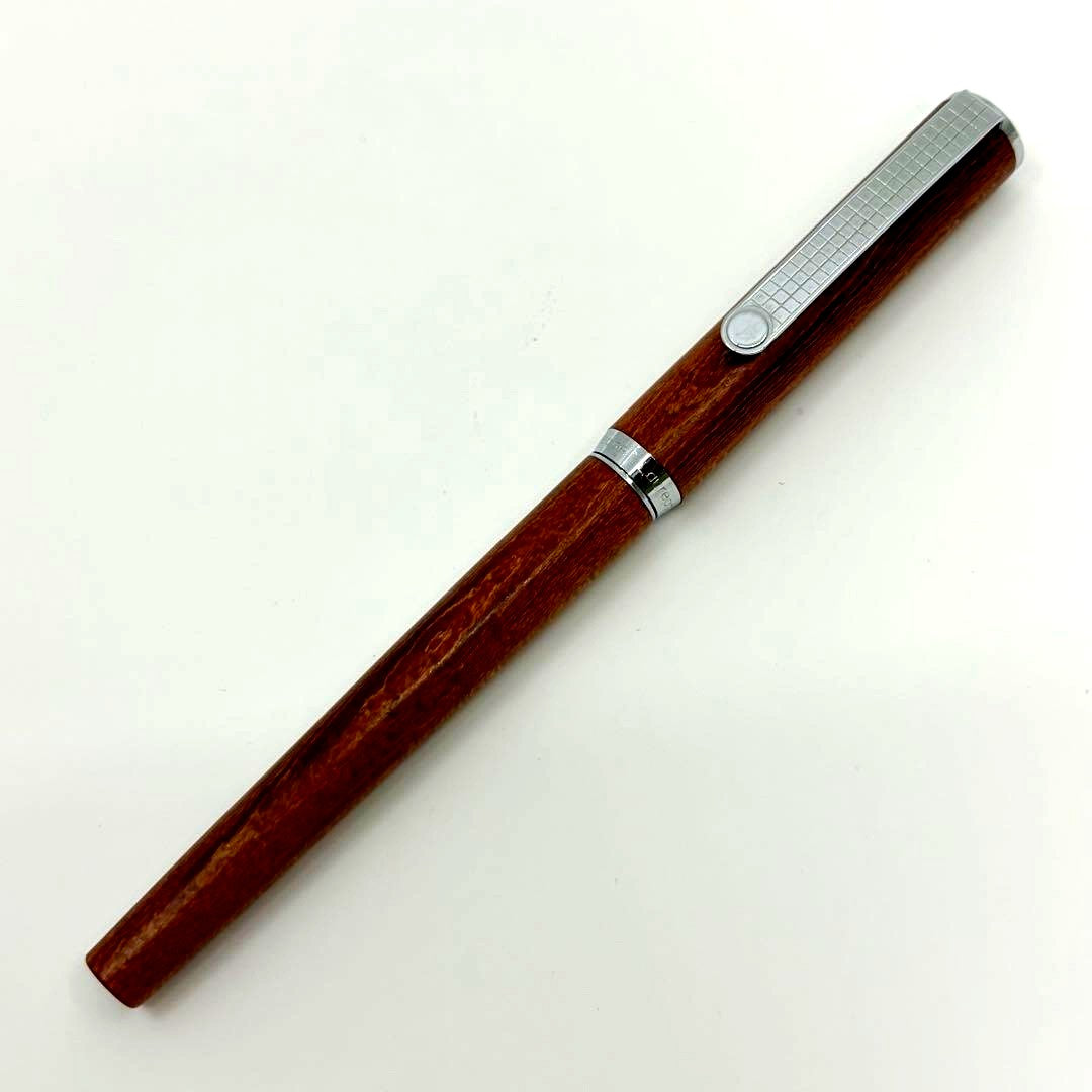 Vintage Pilot Loiret ballpoint pen with wooden maple body, old and used condition