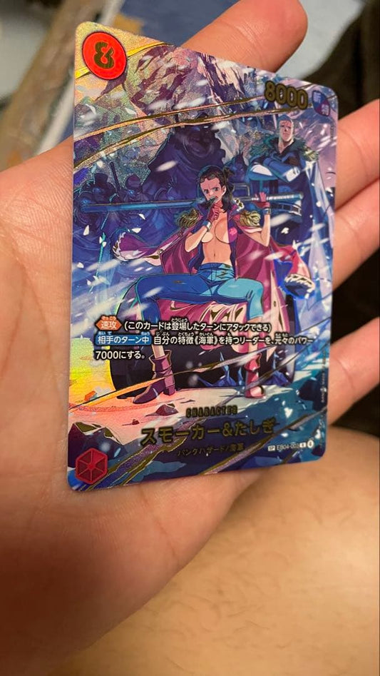 One Piece Card Game Smoker & Tashigi SP EB04-003 rare parallel character card Japan import