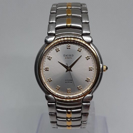 Citizen EXCEED EUROS 12P DIA Quartz Men's Watch — Japanese