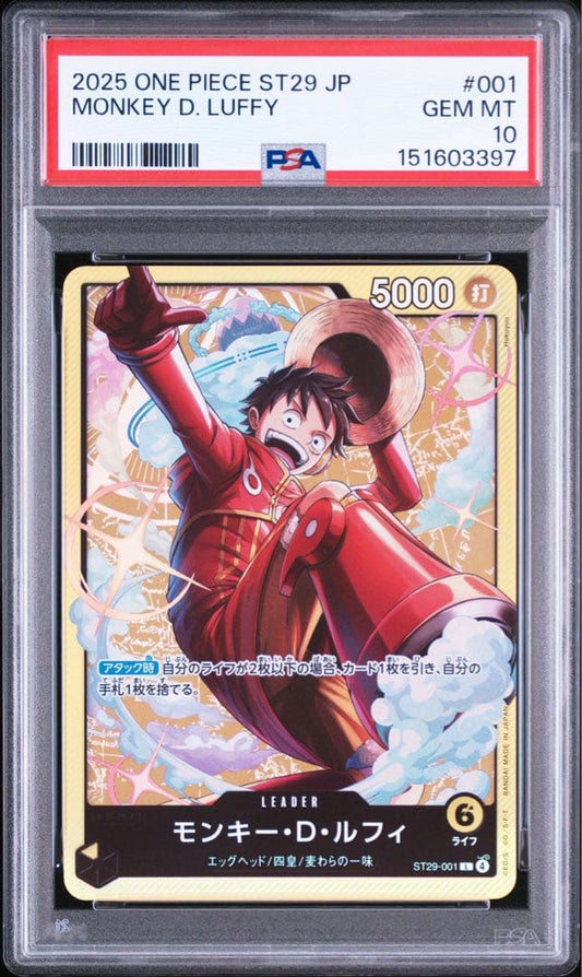 PSA 10 One Piece Luffy L — Japanese