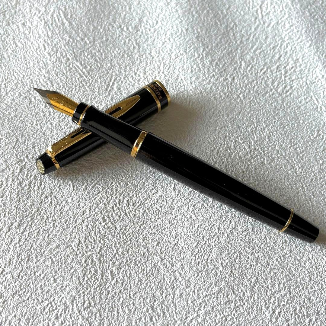 WATERMAN Expert Essential Black GT fountain pen with fine nib, unused condition