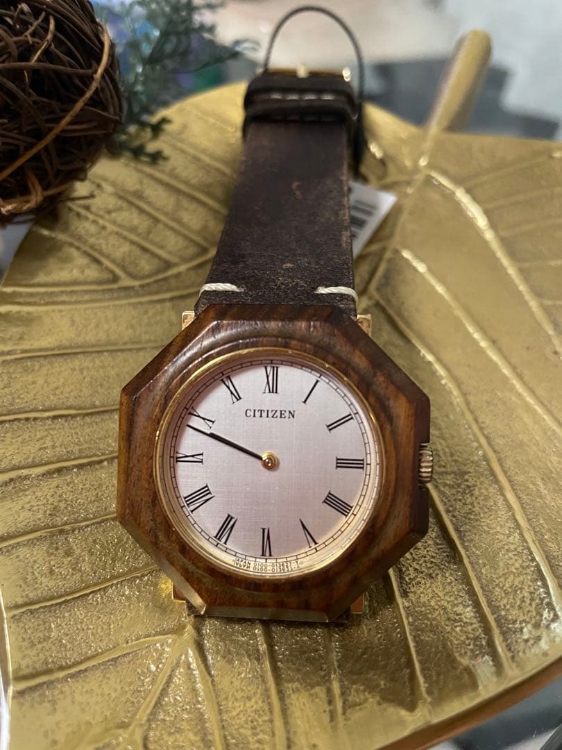 Citizen Rosewood Afrocraft Manual Men's Watch — Japanese