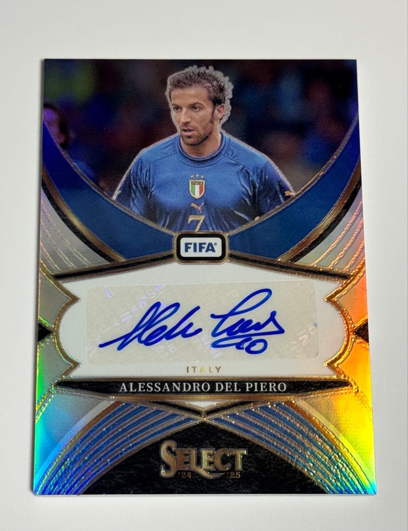 Italy National Team Juventus Del Piero Autograph — Japanese