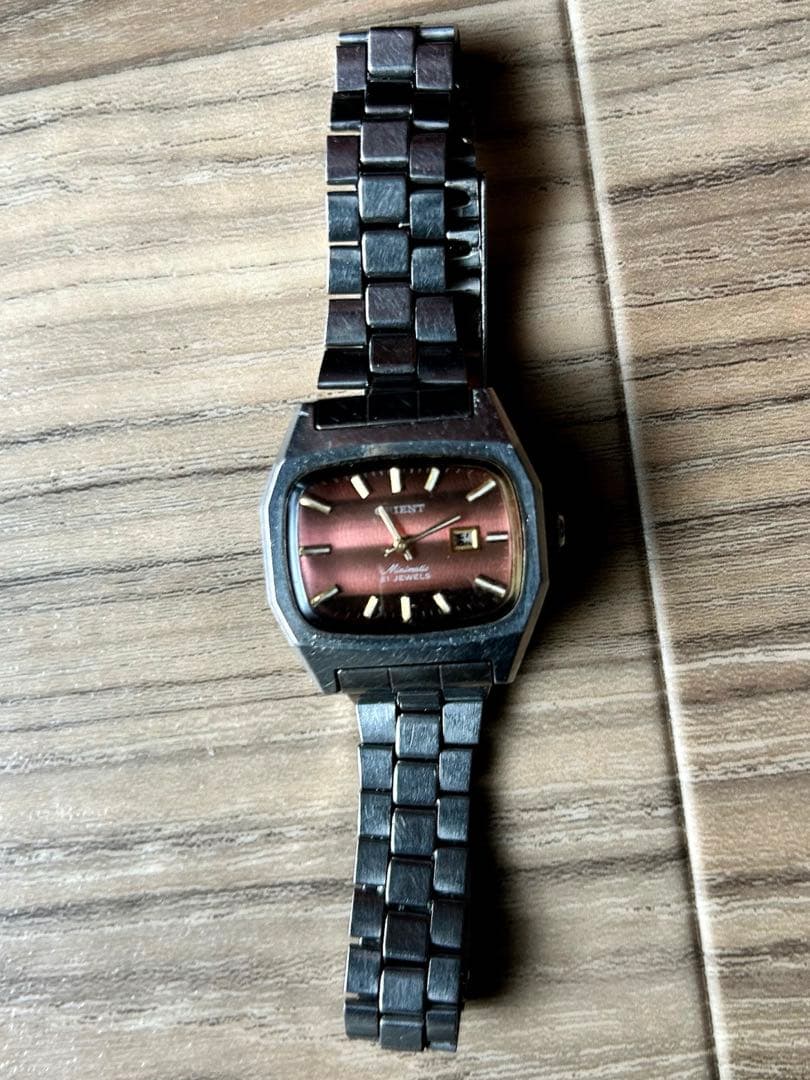 ORIENT MiniMatic TV Case Brown Dial Automatic Men's Watch — Japanese