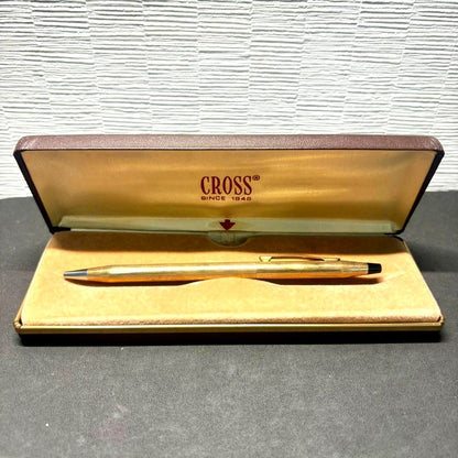 Cross Classic Century 10KT Gold ballpoint pen with box, vintage Japan import, gold color