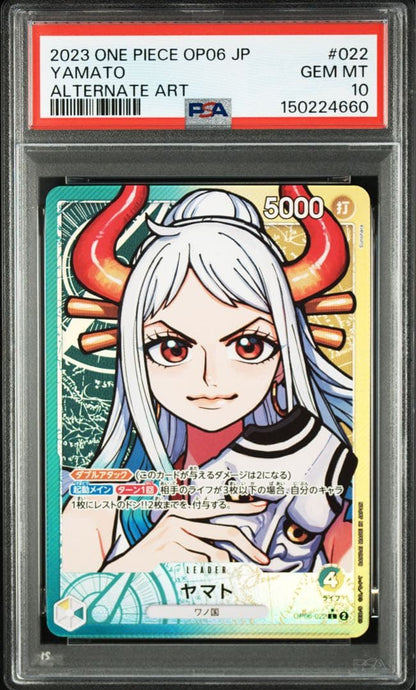 PSA 10 One Piece Yamato L — OP06-022 — Japanese