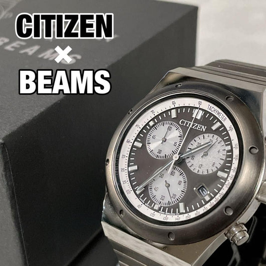 Citizen BEAMS クロノグラフ Solar Men's Watch — Japanese