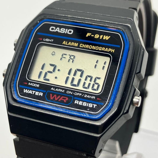 CASIO F-91W Digital Men's Watch — Japanese