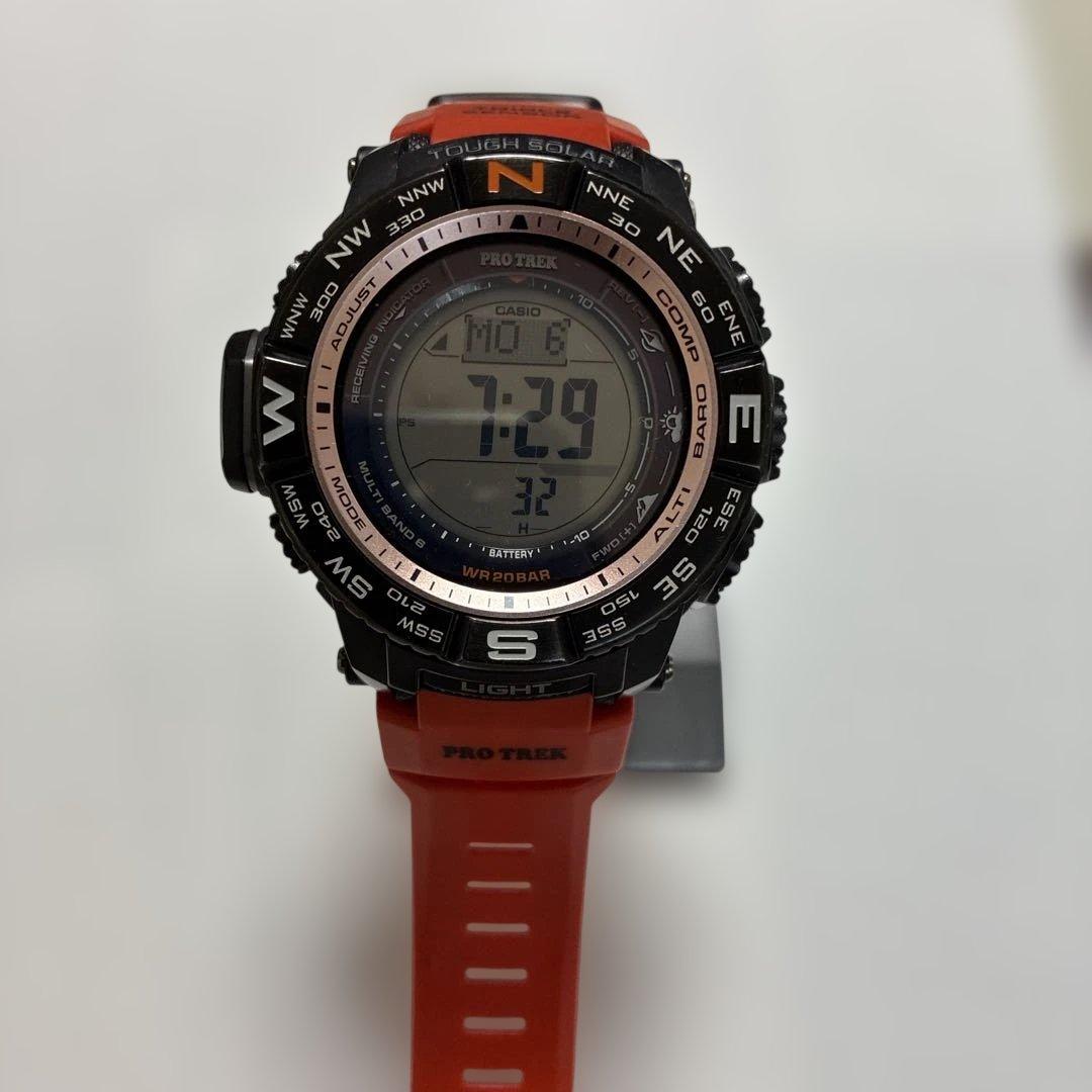 CASIO PRS-350T-7V</cs> Solar Men's Watch — Japanese