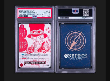 PSA 10 One Piece Fire Fist — OP13-019 — Japanese