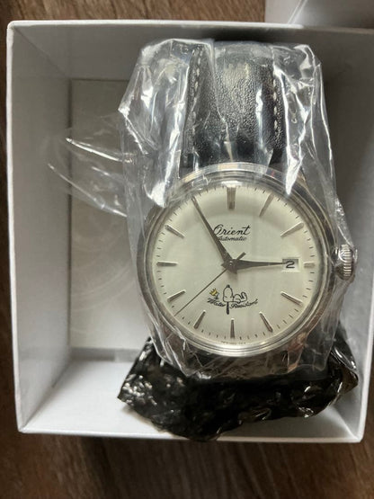 ORIENT PEANUTS 75th Anniversary Automatic Silver Men's Watch — Japanese
