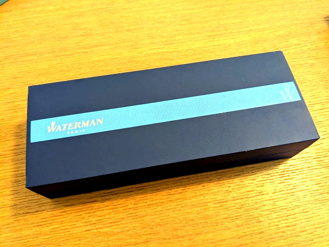 WATERMAN gold and silver ballpoint pen body only with aged stained case from 2015