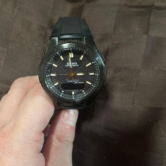 CASIO WVA-M640B-1A2JF Solar Men's Watch — Japanese