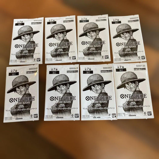 One Piece One Piece Card Treasure Campaign 3rd Anniversary Unopened 8 Packs Pack P — Japanese