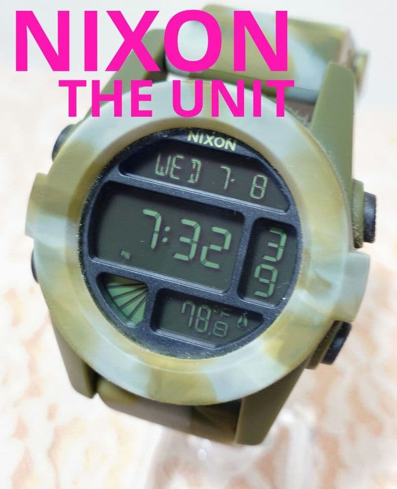NIXON THE UNIT K1101-XXX Digital Men's Watch — Japanese