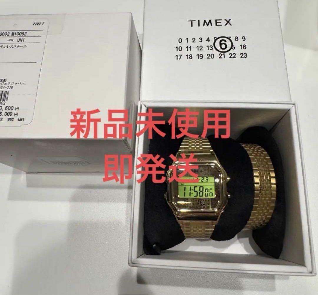 TIMEX MM6 Maison Margiela x TIMEX Gold Digital Men's Watch — Japanese