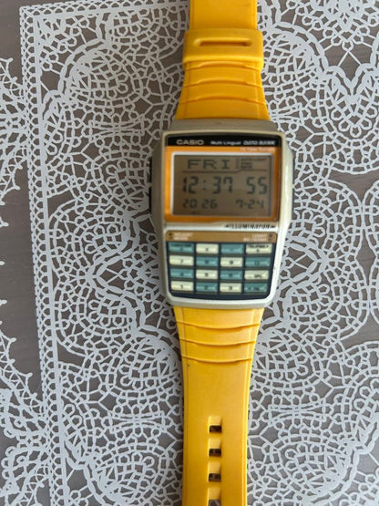 CASIO Data Bank Digital Men's Watch — Japanese