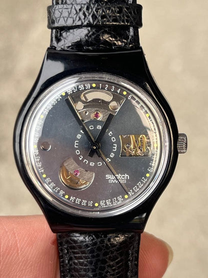 swatch Automatic Black Men's — Japanese