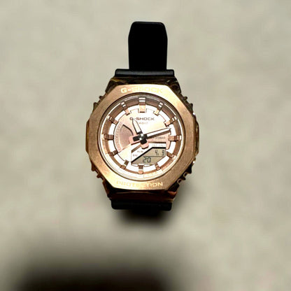 Casio G-Shock GM-S2100PG-1A4JF Series used watch with visible wear and scratches, Japan import
