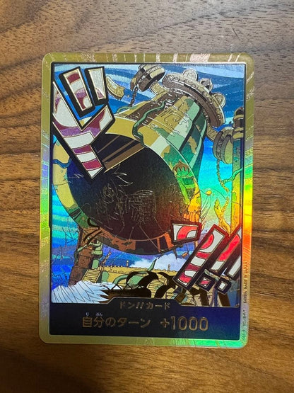 One Piece One Piece Card Game Don!! Card Shandia Bell Gold Don Cargara — Japanese