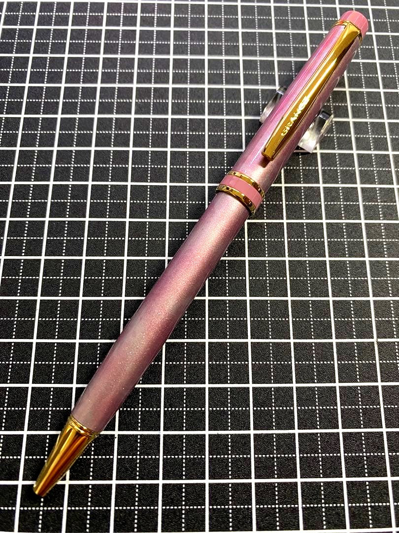 PILOT Gance Marble-Pink ballpoint pen with marble pattern and pink color, discontinued model BGRC-1MR-MAP