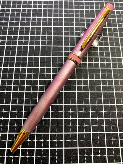 PILOT Gance Marble-Pink ballpoint pen with marble pattern and pink color, discontinued model BGRC-1MR-MAP