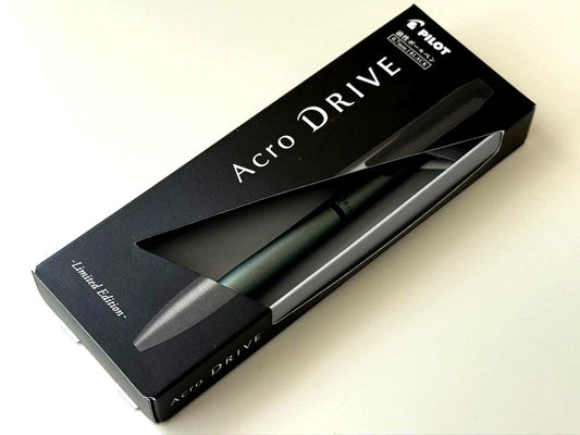 Pilot Acro DRIVE Limited Edition ballpoint pen with Mystic Forest Green barrel and 0.7mm black ink tip