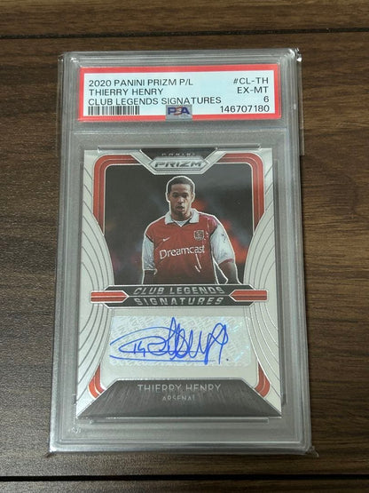 PSA8以下 Thierry Henry Autograph — Japanese