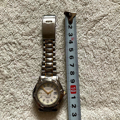 Casio Oceanus 708 0C-700 analog wristwatch with white dial, Japan import, used condition